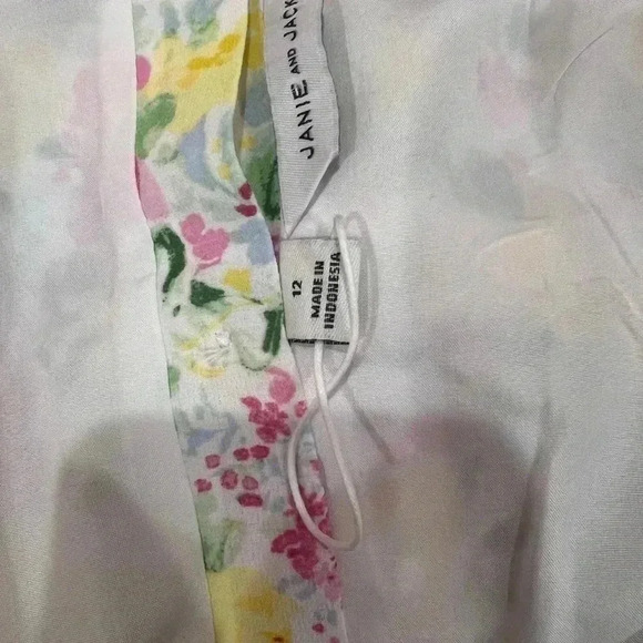 Girls Janie and Jack Floral Crop Top Size 12 NWOT - Picture 3 of 3